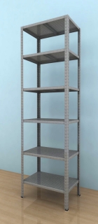 Regál na šanony 2100x600x400/6, 130kg/pol., pozink