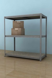 Kovový regál Futur 1100x1200x600/3, pozink, 200kg/pol.