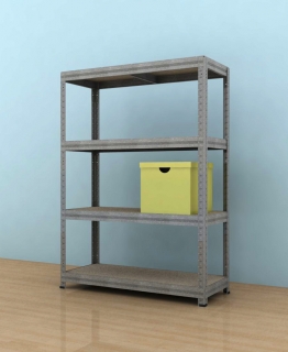 Kovový regál Futur 1100x900x450/4, pozink, 350kg/pol.